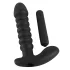 Black Velvets - vibromasseur rainuré moyen - silicone noir
