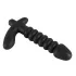 Black Velvets - vibromasseur rainuré moyen - silicone noir