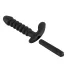 Black Velvets - vibromasseur rainuré moyen - silicone noir