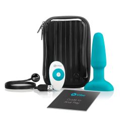  b-Vibe - vibromasseur anal perles rotatives rechargeable - silicone turquoise