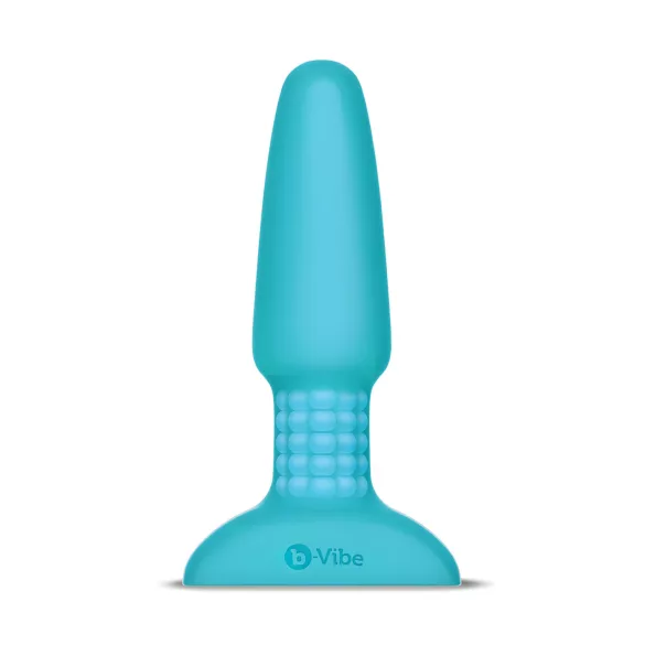 b-Vibe - vibromasseur anal perles rotatives rechargeable - silicone turquoise