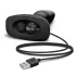 b-Vibe - Vibromasseur anal noir à billes et rotation, rechargeable
