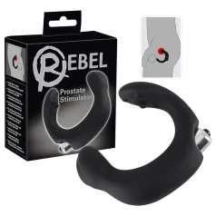   Rebel - stimulateur prostate vibrant incurvé - silicone noir