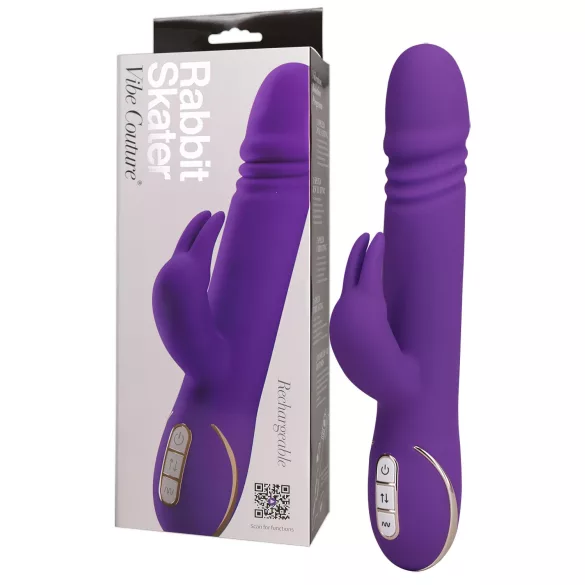 Vibe Couture - Rabbit Vibrateur à va-et-vient - Stimulateur Clitoridien - Violet