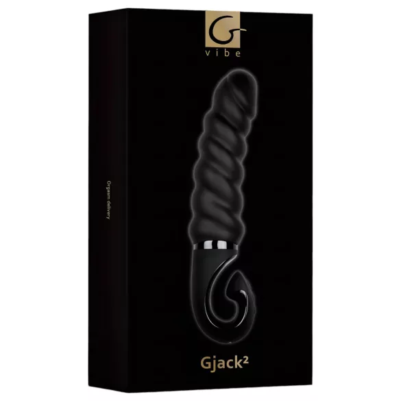 Gvibe - Vibromasseur point G rechargeable étanche silicone noir