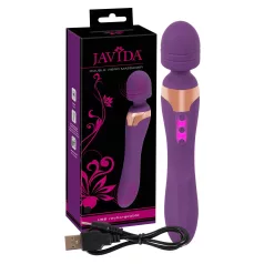 Javida Double - vibromasseur double - silicone violet