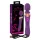 Javida Double - vibromasseur double - silicone violet