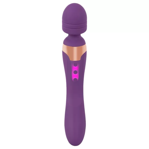Javida Double - vibromasseur double - silicone violet