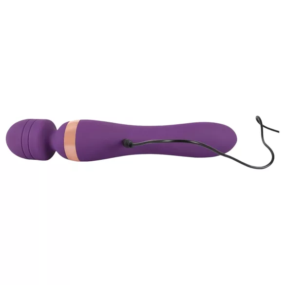 Javida Double - vibromasseur double - silicone violet