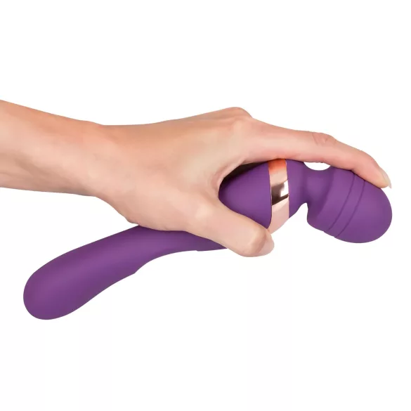 Javida Double - vibromasseur double - silicone violet