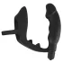 Black Velvets - plug anal vibrant avec cockring et anneau testicules - noir