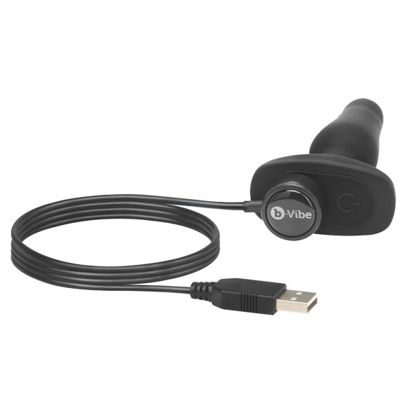 b-Vibe Novice - plug anal vibrant débutant - silicone noir