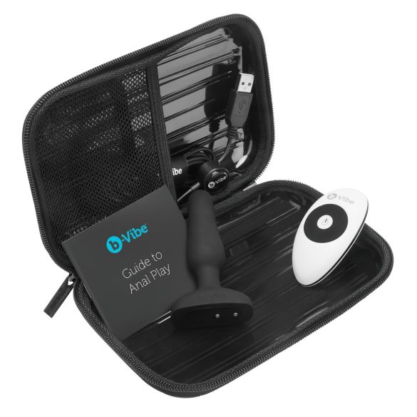 b-Vibe Novice - plug anal vibrant débutant - silicone noir