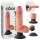 King Cock - gode vibrant ventouse 18 cm - réaliste beige