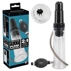   You2Toys - pompe à pénis et masturbateur 2en1 - transparent