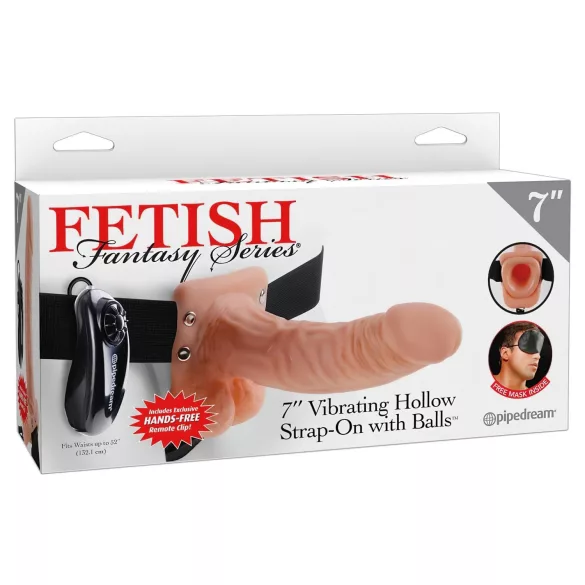 Fetish Strap-on 7 - gode ceinture vibrant - réaliste - couleur chair