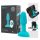 b-Vibe - vibromasseur anal à perles rotatives - silicone turquoise
