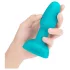 b-Vibe - vibromasseur anal à perles rotatives - silicone turquoise