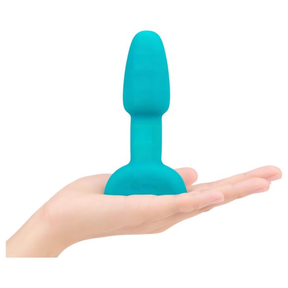 b-Vibe - vibromasseur anal à perles rotatives - silicone turquoise