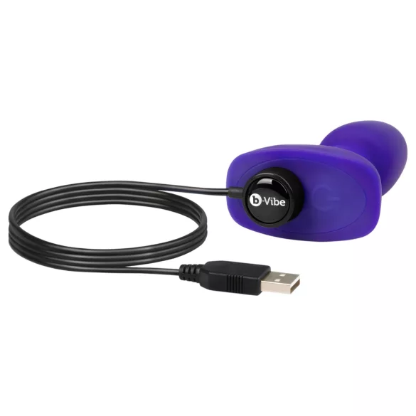 b-Vibe Rimming - Vibromasseur anal perlé rotatif (violet)