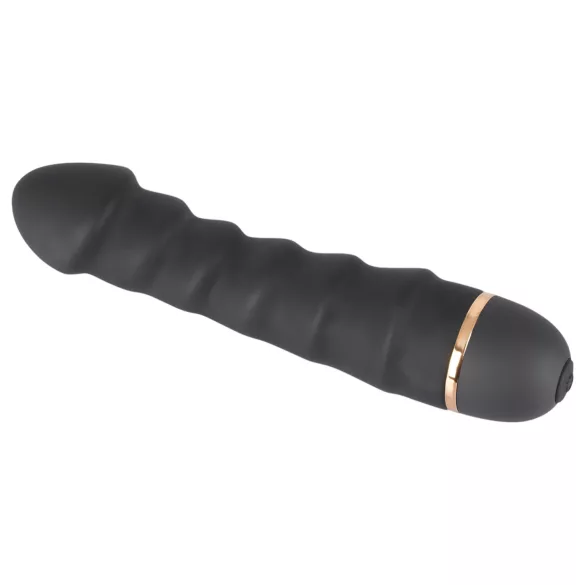 You2Toys - Vibromasseur nervuré flexible - silicone noir