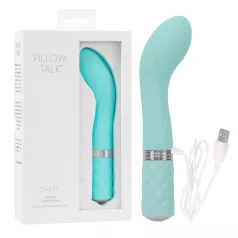   Pillow Talk Sassy - vibromasseur point G rechargeable - silicone turquoise