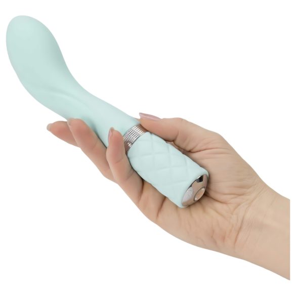 Pillow Talk Sassy - vibromasseur point G rechargeable - silicone turquoise