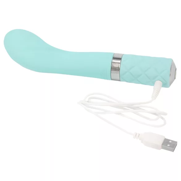 Pillow Talk Sassy - vibromasseur point G rechargeable - silicone turquoise