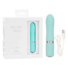 Pillow Talk Flirty - vibromasseur rechargeable - turquoise