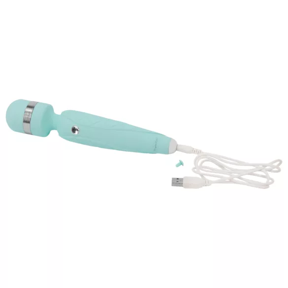 Pillow Talk Cheeky Wand - vibromasseur rechargeable - turquoise