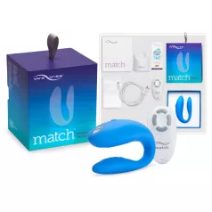   We-Vibe Match - vibromasseur couple - étanche rechargeable - bleu