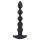 Black Velvet - Vibro anal 5 perles noir rechargeable