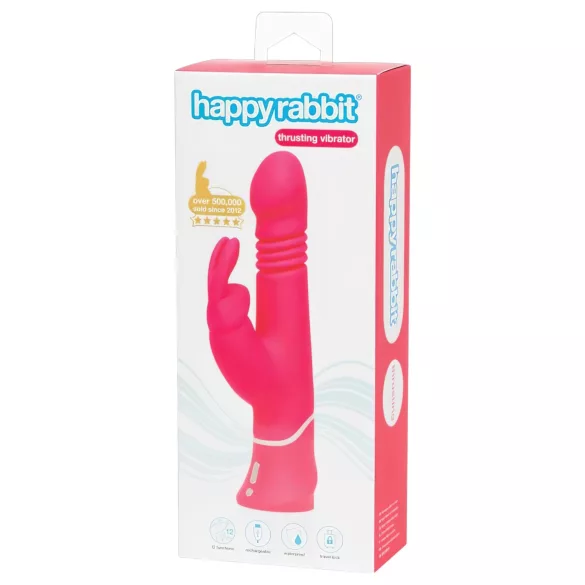 Happyrabbit - vibromasseur rabbit à pulsations - rechargeable - rose
