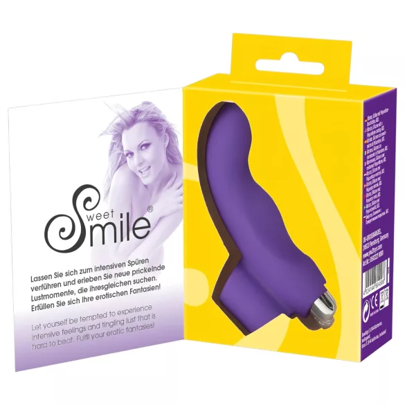 SMILE - Vibromasseur doigt ondulé - silicone violet