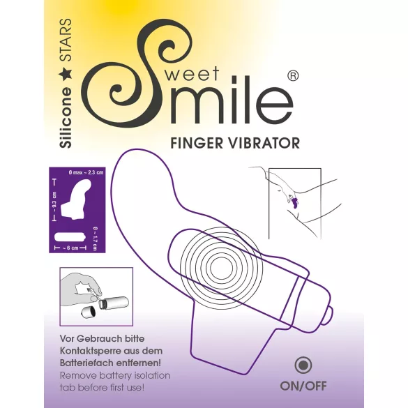 SMILE - Vibromasseur doigt ondulé - silicone violet