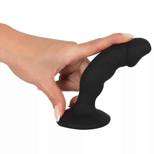 Black Velvets - vibromasseur anal à pénis rechargeable - silicone noir