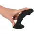 Black Velvets - vibromasseur anal à pénis rechargeable - silicone noir