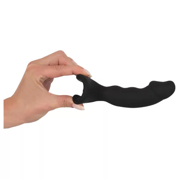 Black Velvets - vibromasseur anal à pénis rechargeable - silicone noir