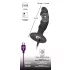 Black Velvets - vibromasseur anal à pénis rechargeable - silicone noir