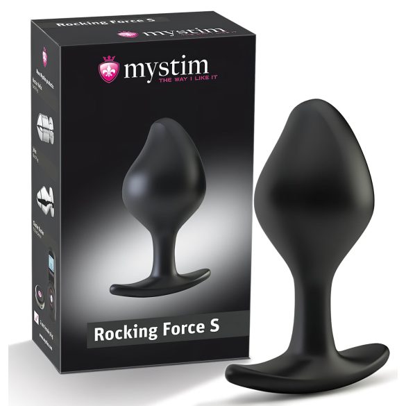 mystim - plug anal électrostimulation petit - silicone noir