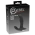 Rebel - masseur prostate vibrant avec billes rotatives - silicone noir