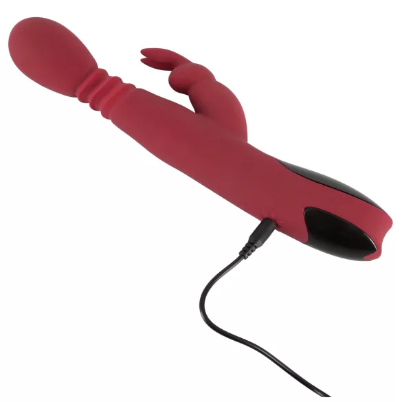 You2Toys - Vibromasseur point G pulsant rotatif chauffant - silicone rouge