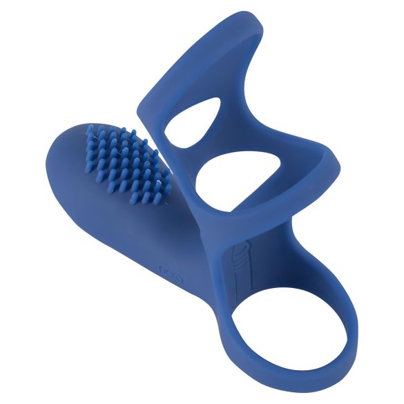 SMILE Couple - anneau pénis vibrant rechargeable - silicone bleu