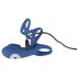 SMILE Couple - anneau pénis vibrant rechargeable - silicone bleu
