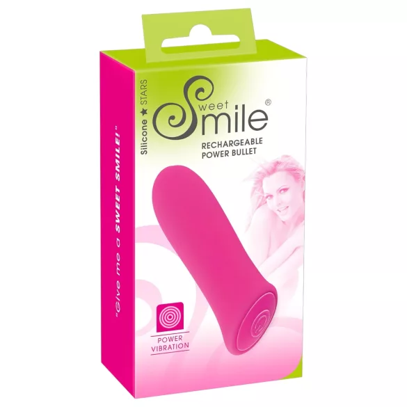 SMILE - mini vibromasseur puissant rechargeable - rose