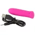 SMILE - mini vibromasseur puissant rechargeable - rose