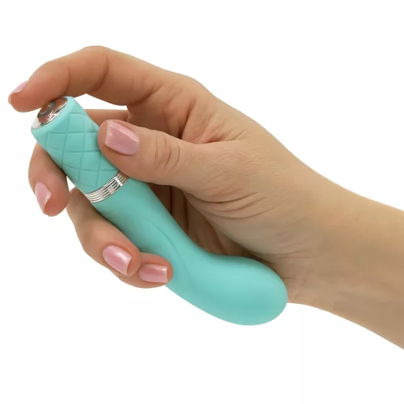 Pillow Talk Racy - vibromasseur point G rechargeable étroit - turquoise