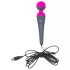 PalmPower Wand - vibromasseur avec powerbank - rose/gris