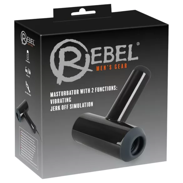 Rebel - masturbateur vibrant automatique va-et-vient - noir