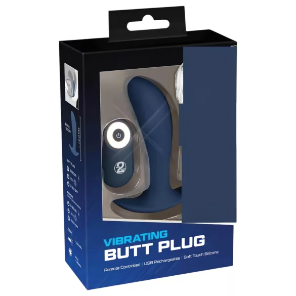 You2Toys - Plug anal vibrant sans fil rechargeable - silicone bleu